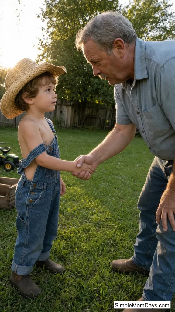 A Real Farmer's Handshake Photo