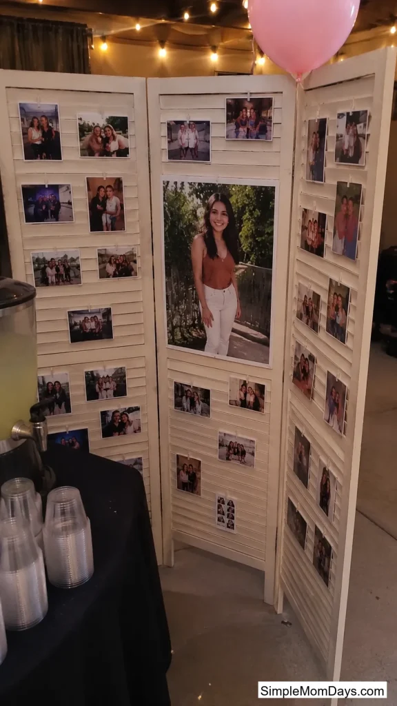 A Room Divider Turned Photo Screen