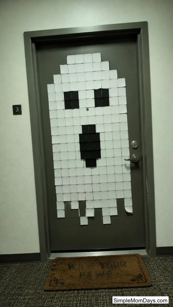 A Sticky-Note Pixel Ghost
