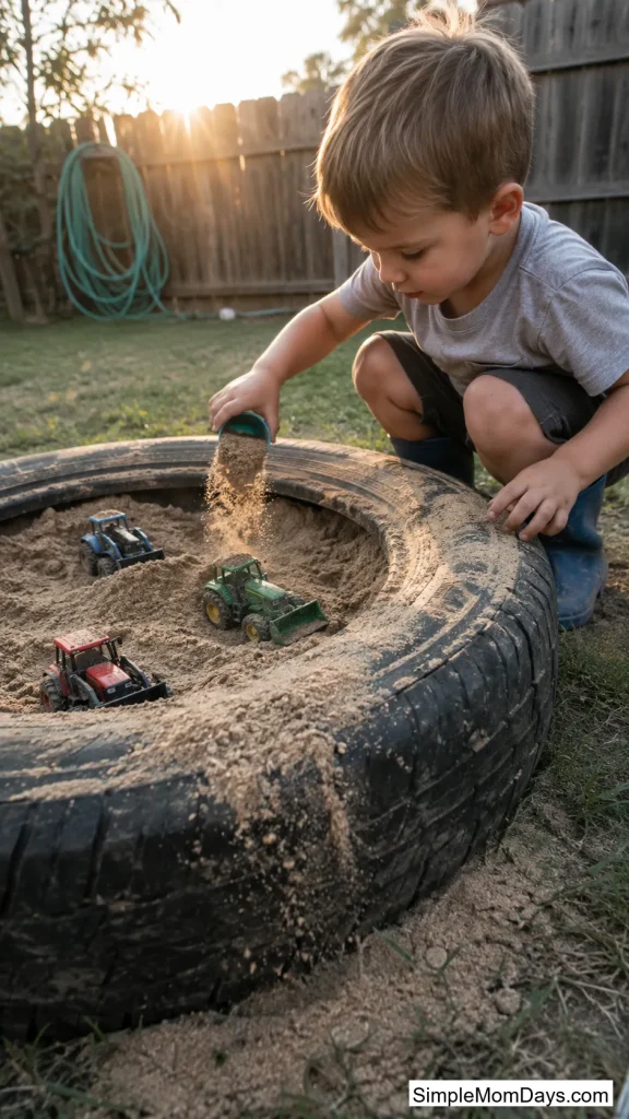 A Tire Sandbox