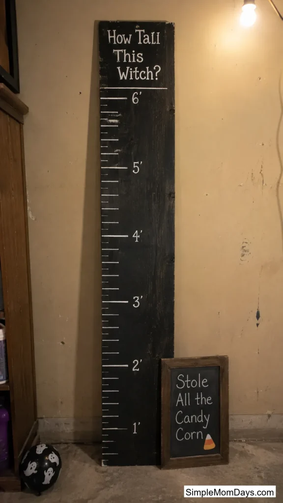 A "Wanted" Mugshot Height Chart