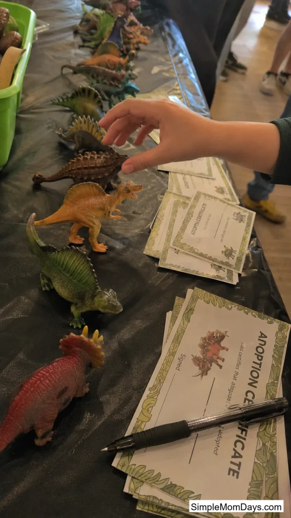 Adopt-a-Dinosaur Station