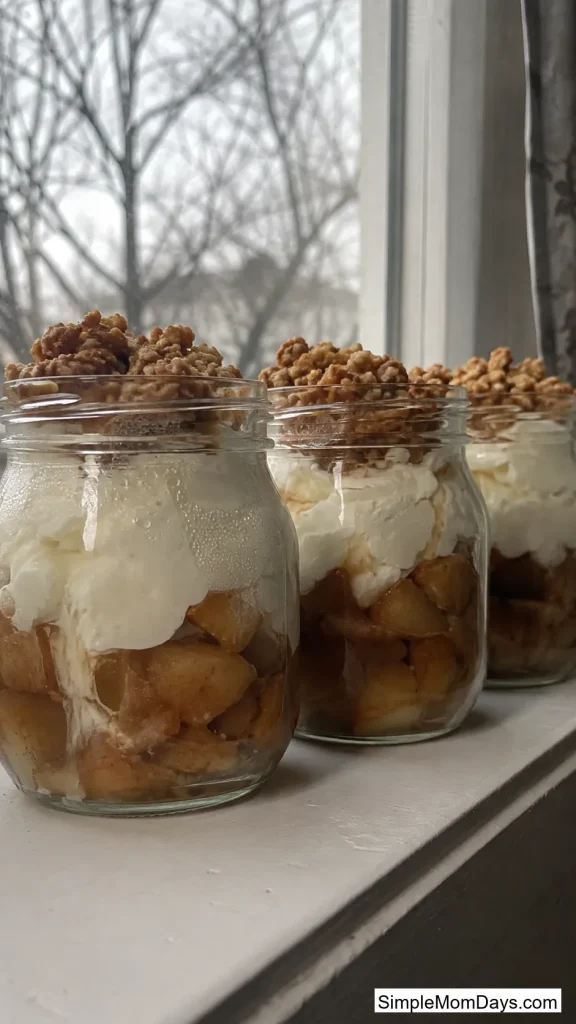 Apple Cider Crumble Jars