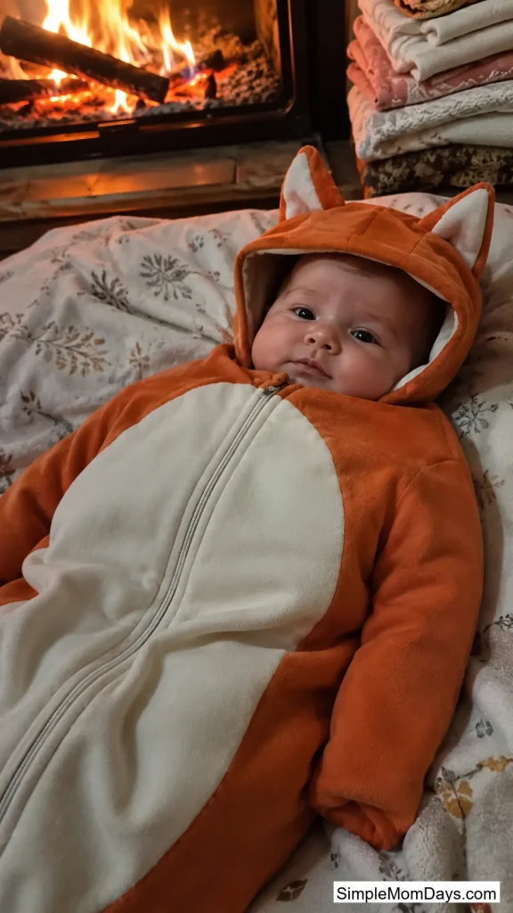 Baby Fox in a Bunting