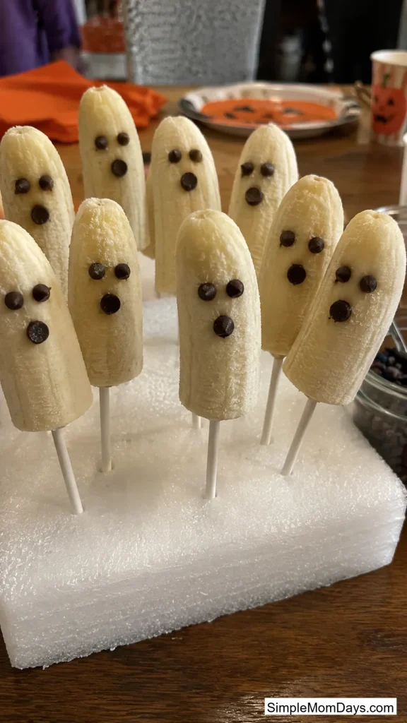 Banana Ghost Pops