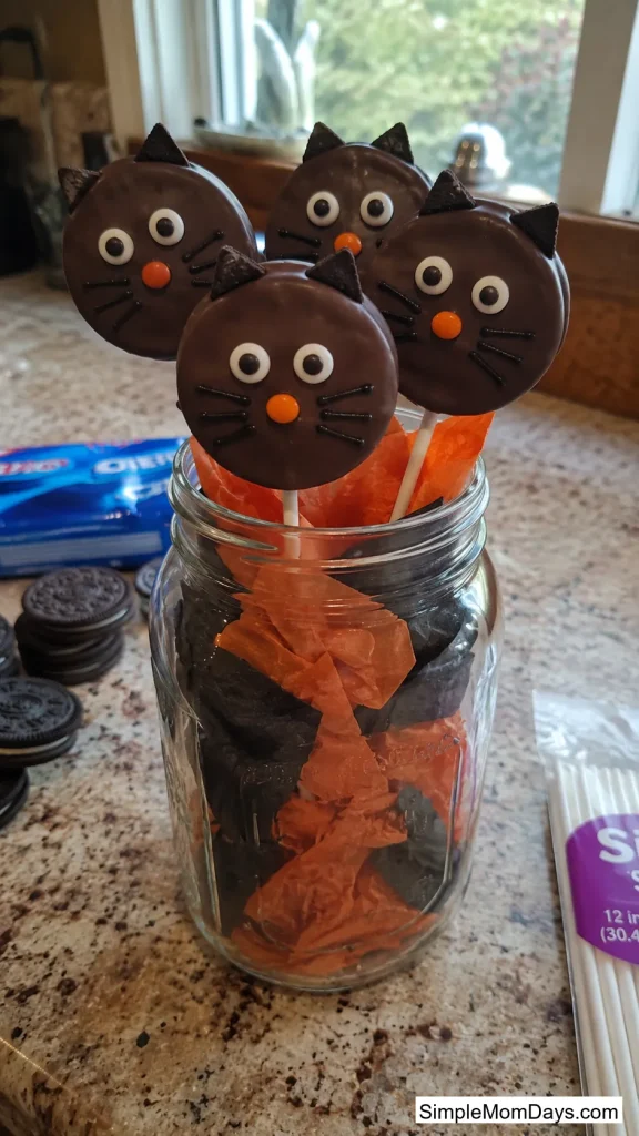 Black Cat Oreo Pops