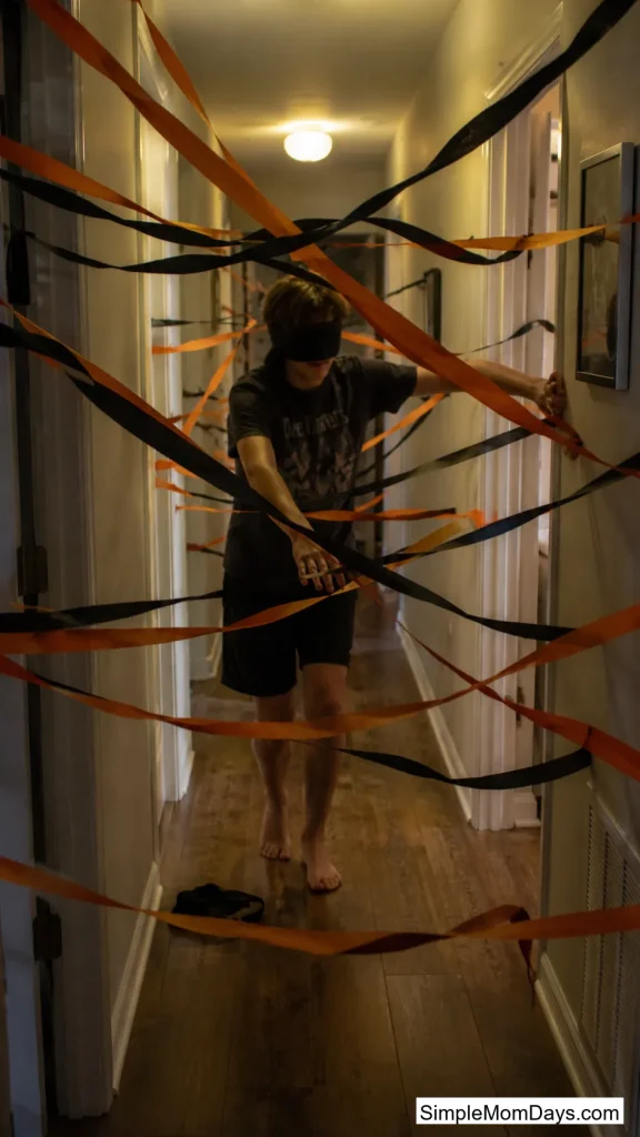Blindfolded Cobweb Maze