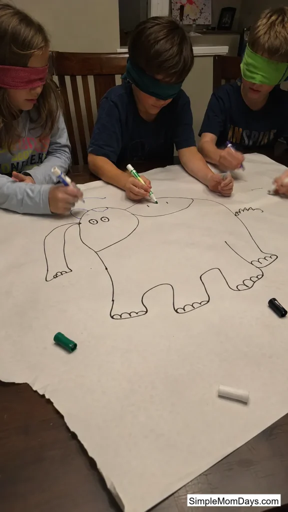 Blindfolded Team Drawing