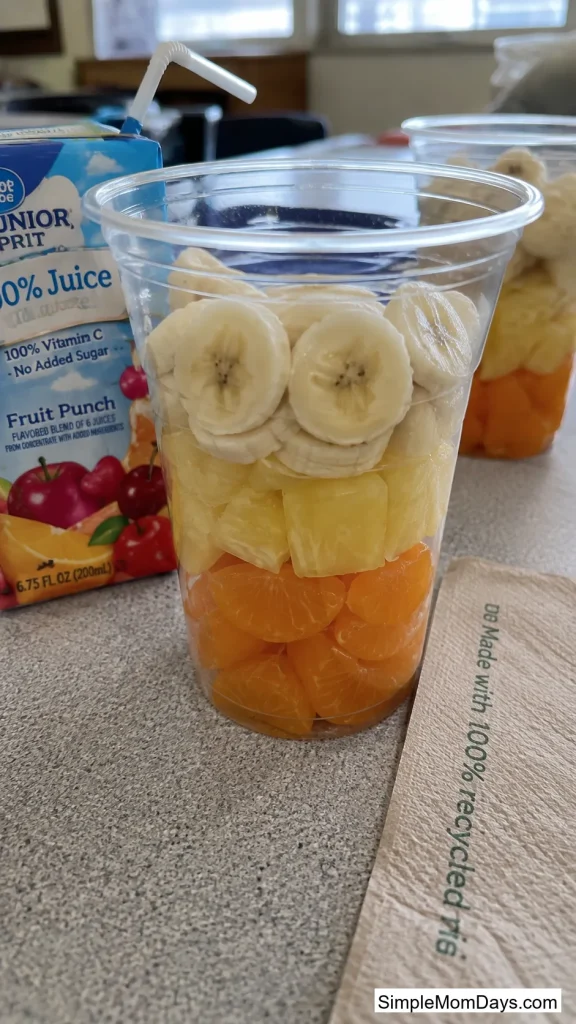 Candy Corn Fruit Cups