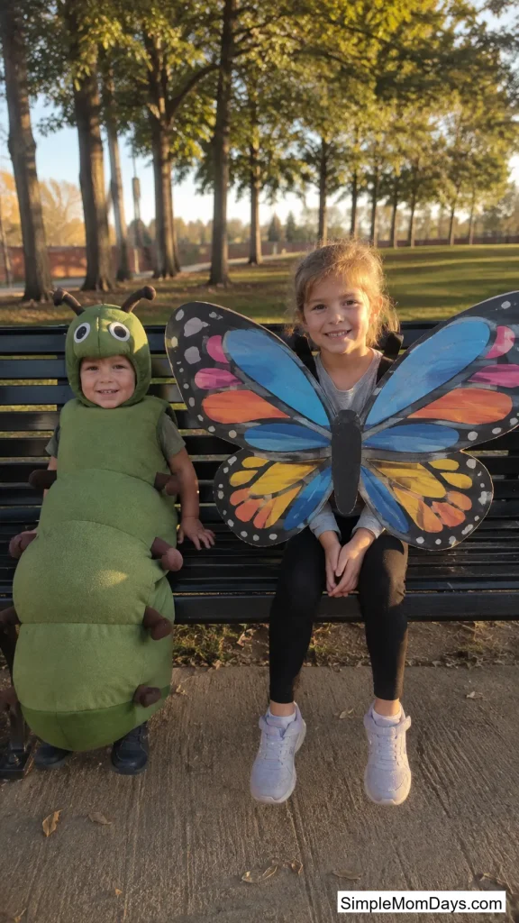 Caterpillar and Butterfly