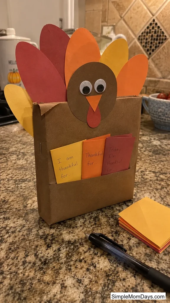 Cereal Box Turkey Card Holder