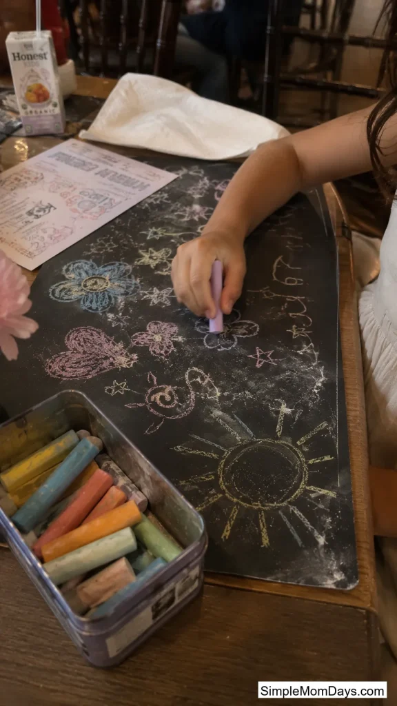 Chalkboard-Paint Doodle Placemat