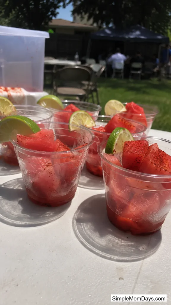 Chili-Lime Watermelon Cups