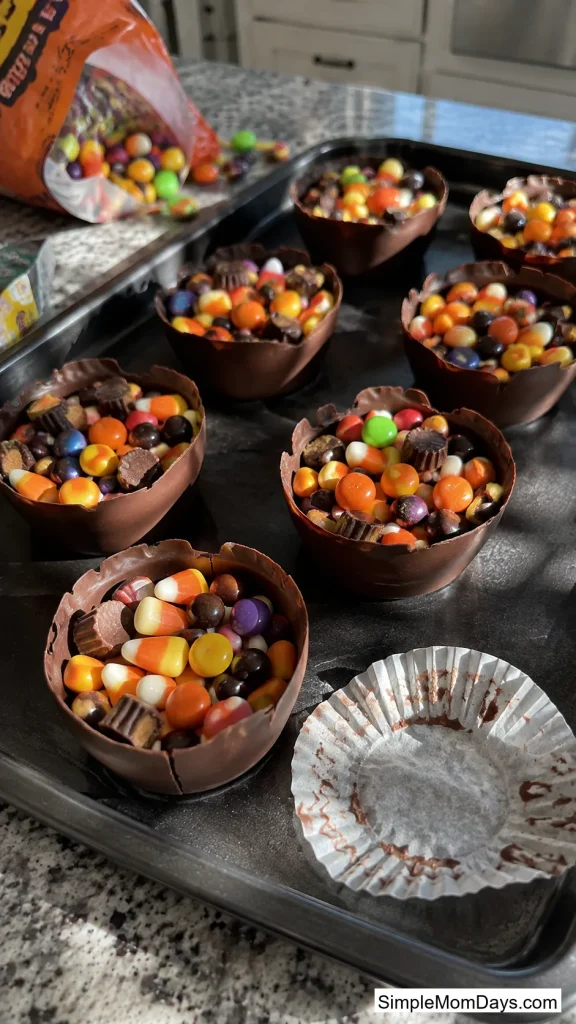 Chocolate Candy Cauldron Cups