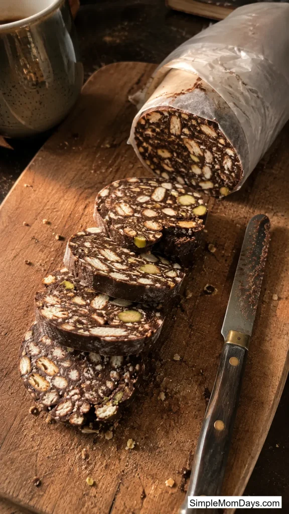 Chocolate Salami Slices