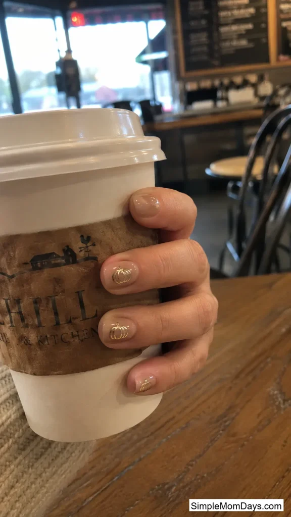 Chrome Pumpkin Stamps on Nude