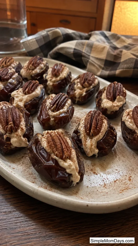 Cinnamon Cream Cheese Stuffed Dates