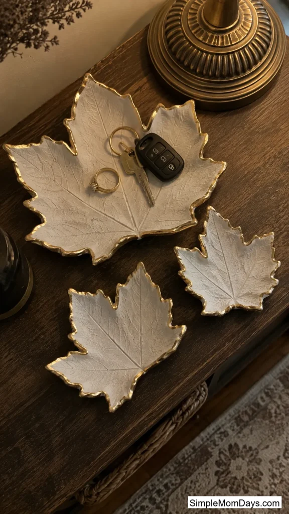 Clay Leaf Trinket Dishes