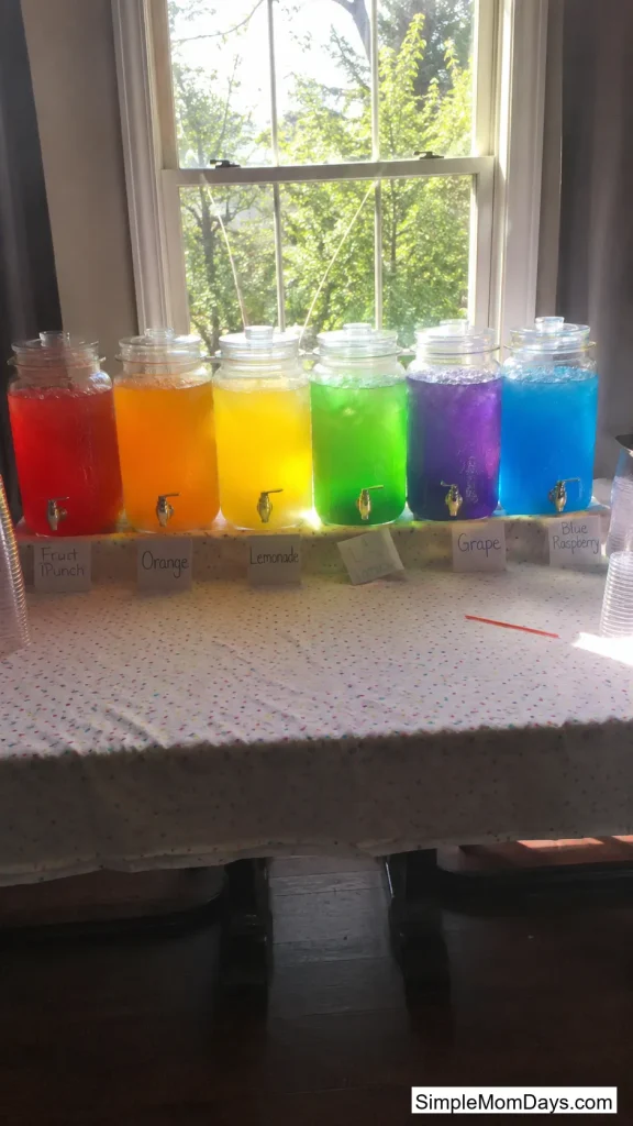 Color-Coded Drink Station