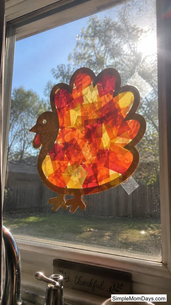 Contact Paper Turkey Suncatcher
