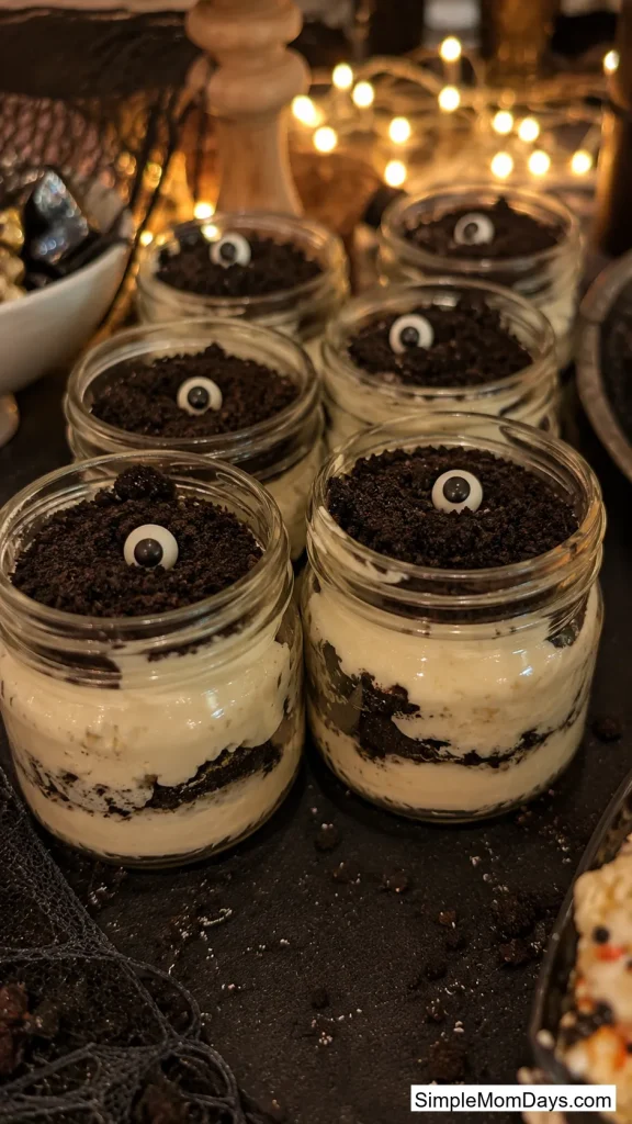 Cookie Dirt Cheesecake Jars