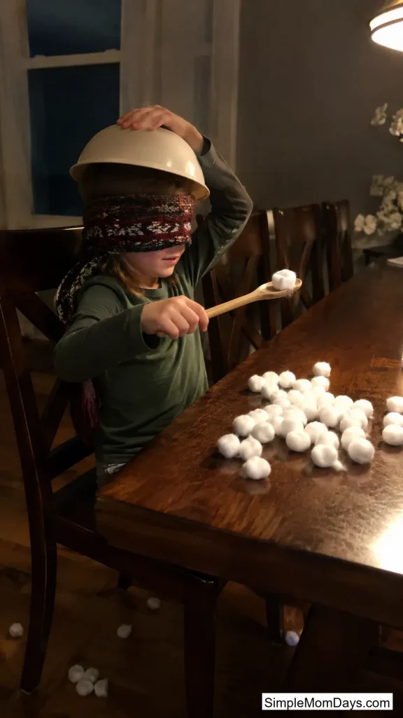 Cotton Ball Countdown Scoop
