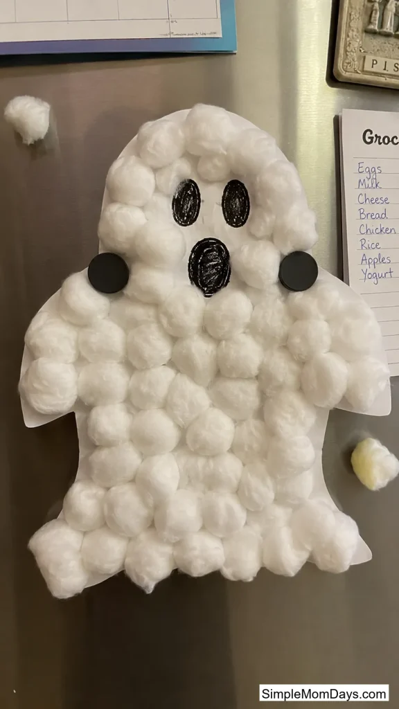 Cotton Ball Ghosts