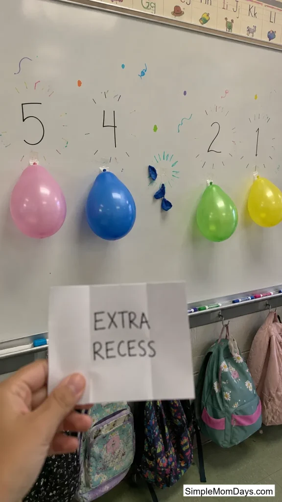 Countdown Balloon Pop Week