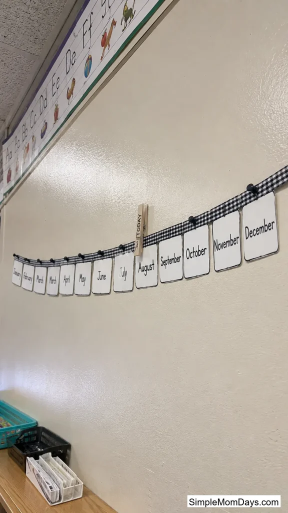 Countdown Clip on a Ribbon