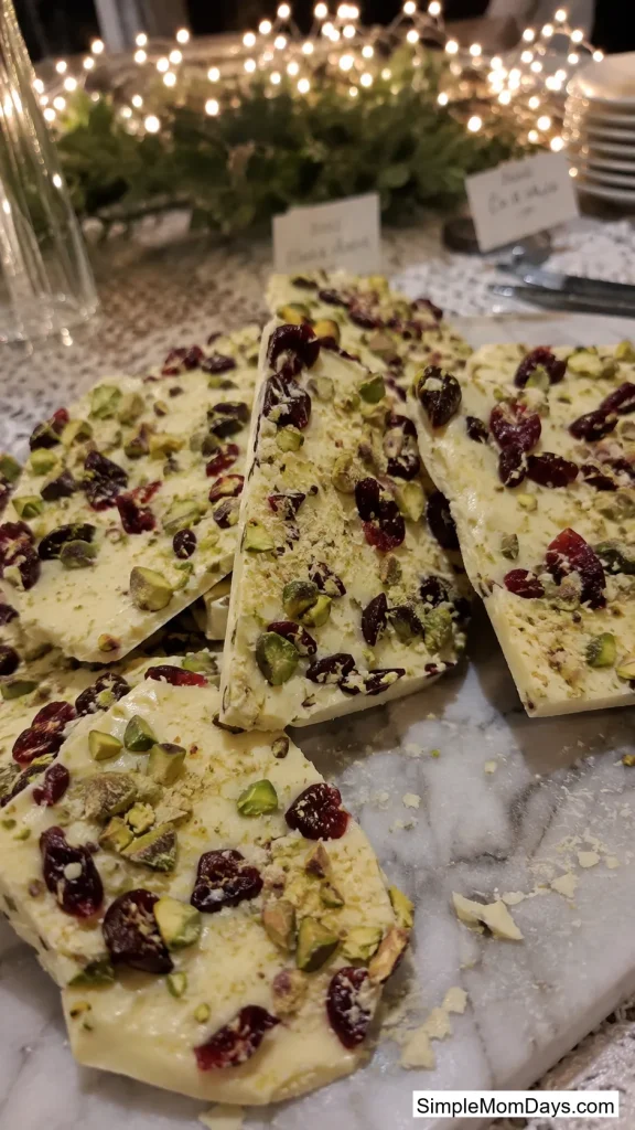 Cranberry Pistachio Bark