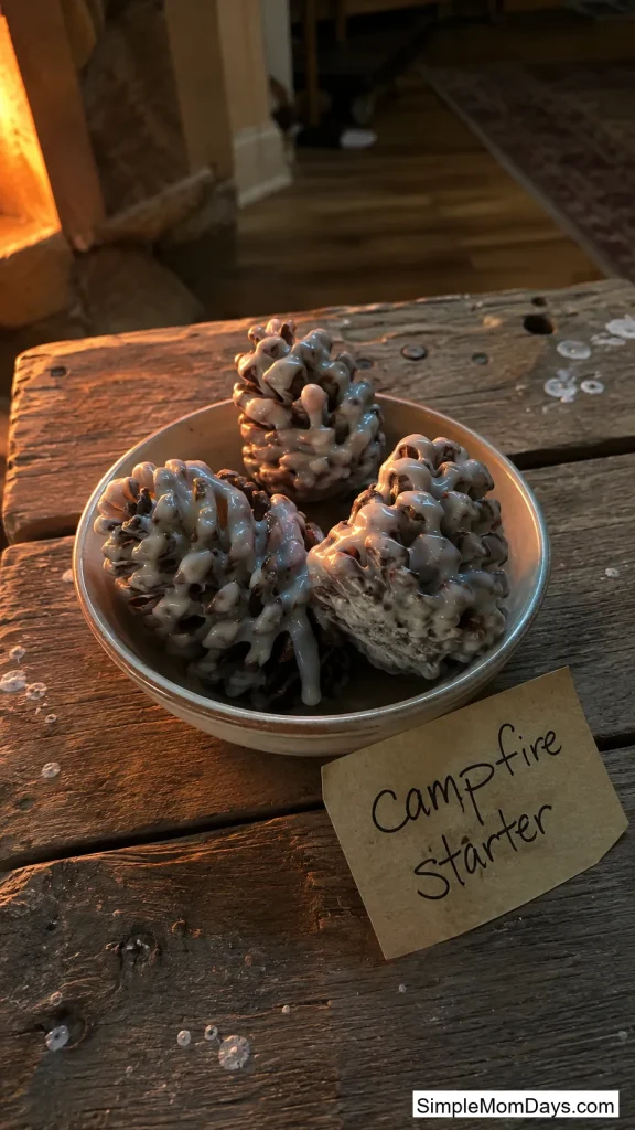 DIY Pine Cone Fire Starters