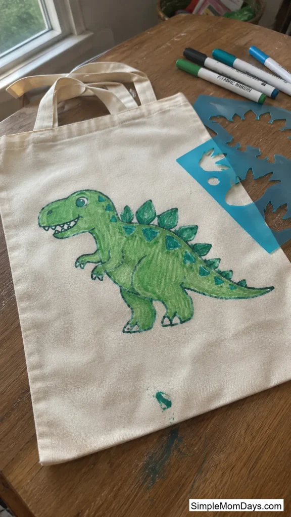 Decorate-Your-Own Dino Tote