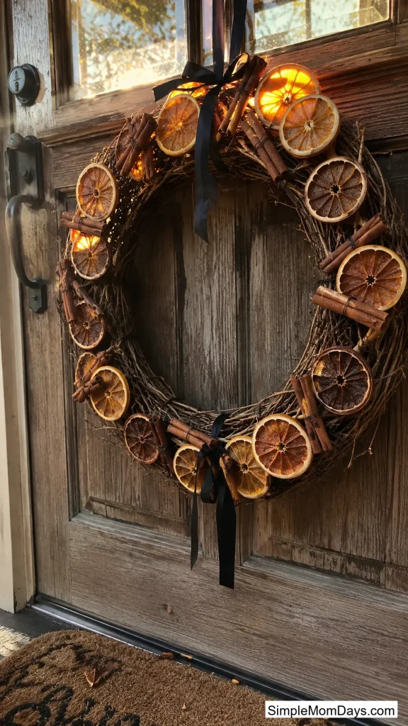 Dried Orange and Cinnamon Stick Wreath
