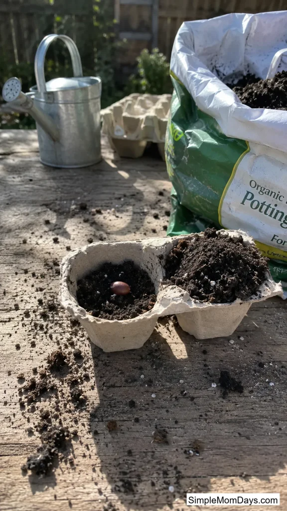 Egg Carton Seed Starts