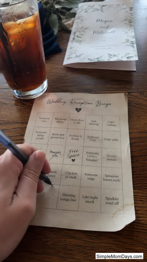 Fact-Based Wedding Bingo