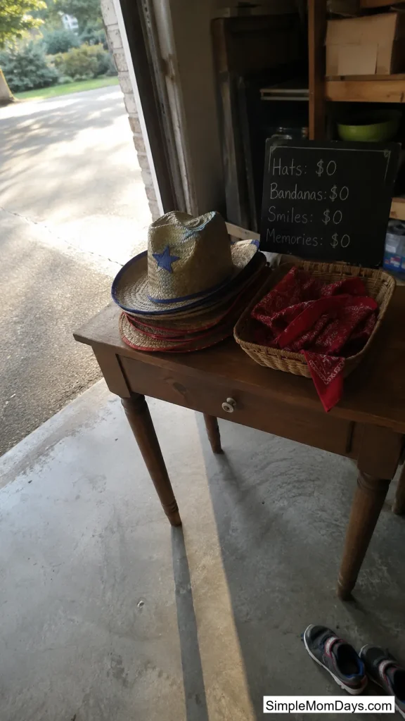 A Feed Store Entrance Table