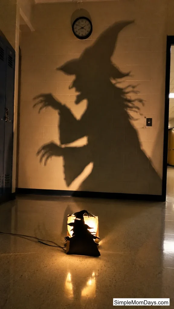 Flashlight Shadow Puppets on the End Wall