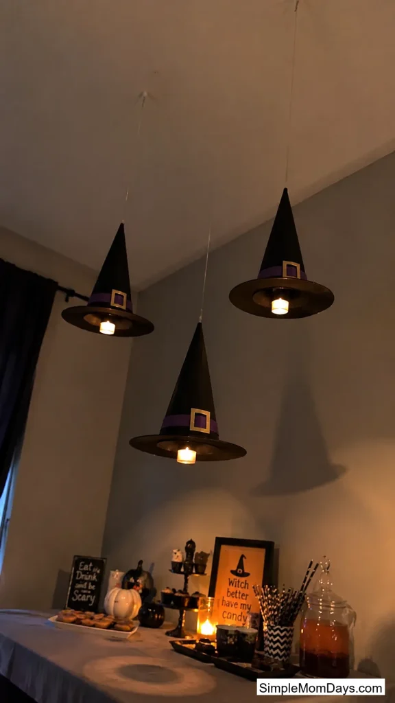 Floating Witch Hats Overhead