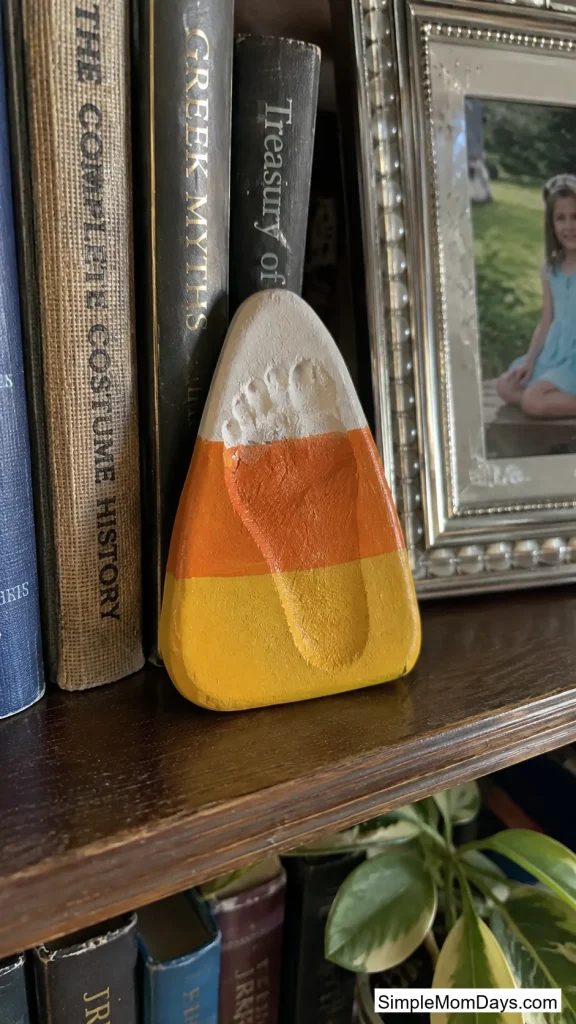 Footprint Candy Corn Keepsake