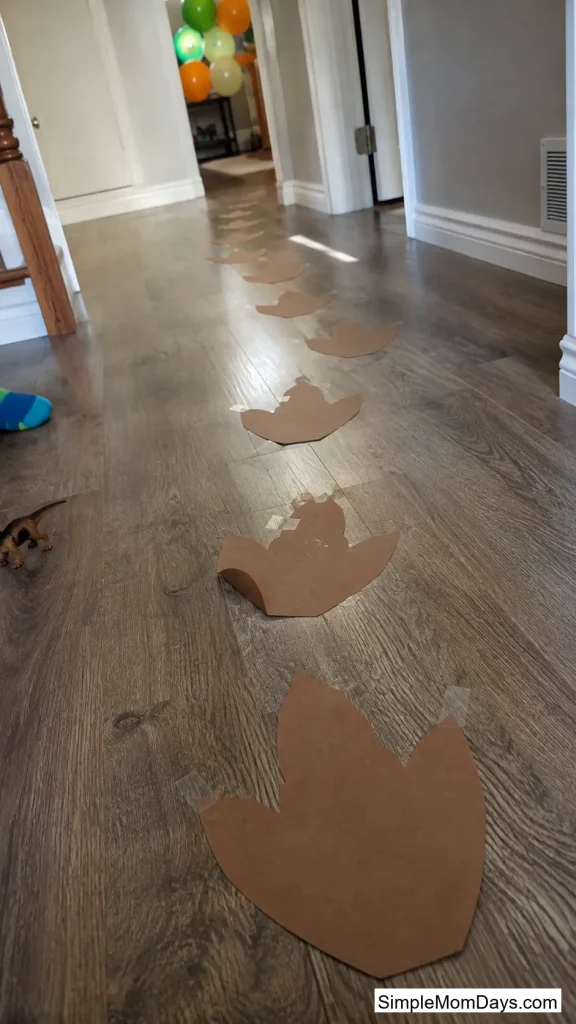Footprint Trail on the Floor