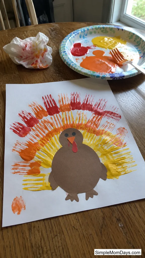 Fork-Print Feather Turkey