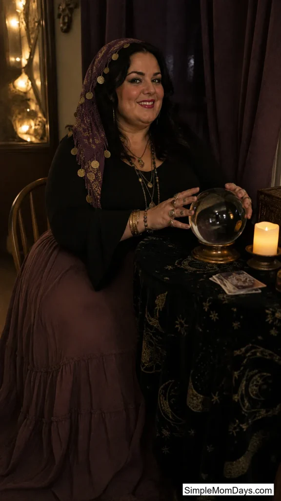 Fortune Teller in Scarves and Rings