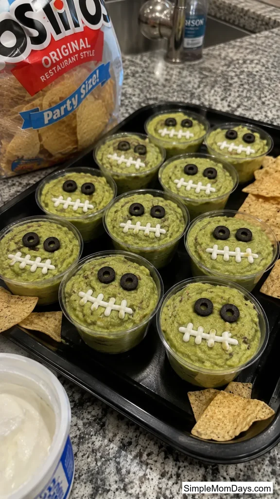 Frankenstein Guacamole Cups
