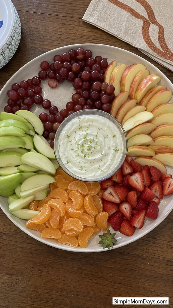 Fruit Tray with Lime Yogurt Dip