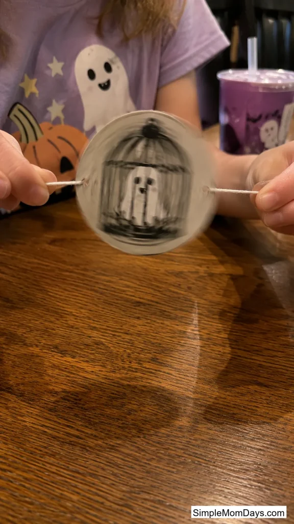 Ghost Thaumatrope Spinner