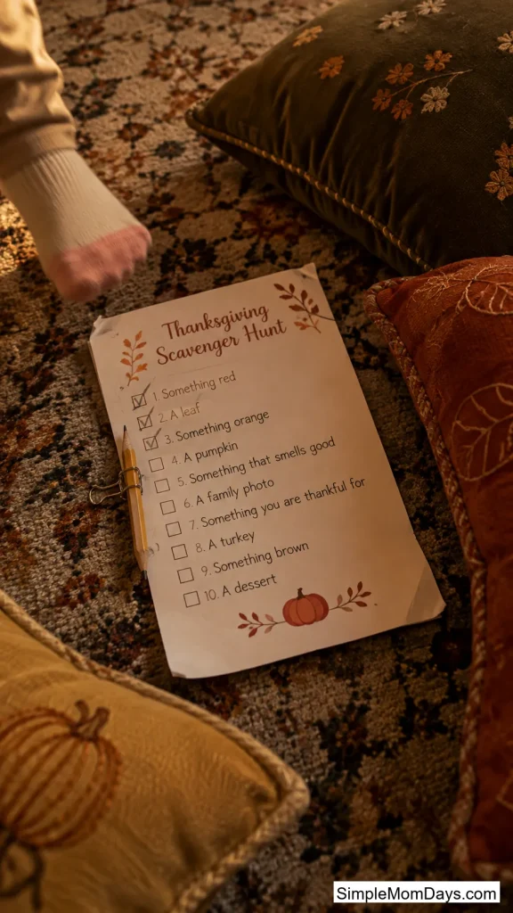 Gratitude Scavenger Hunt Cards