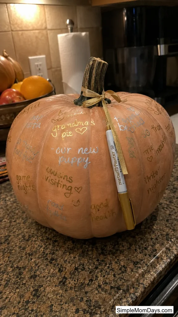 Gratitude Signing Pumpkin