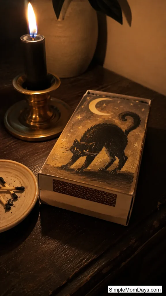 Hand-Painted Spooky Matchboxes