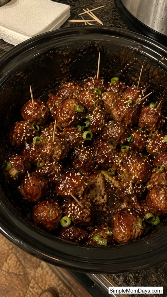 Honey Garlic Chicken Meatballs