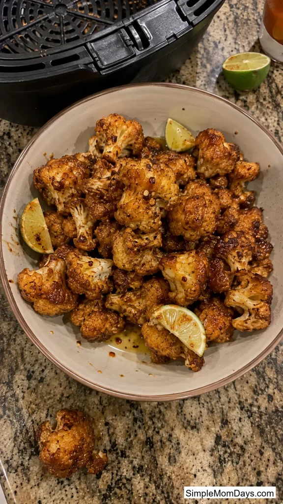 Hot Honey Cauliflower Bites